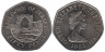  Джерси. 50 пенсов 1983 год. Замок Гросне. 