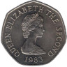  Джерси. 50 пенсов 1983 год. Замок Гросне. 