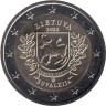  Литва. 2 евро 2022 год. Литовские этнографические регионы - Сувалкия. 