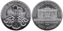 Австрия. 1,5 евро 2014 год. Венская филармония.