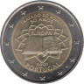  Португалия. 2 евро 2007 год. 50 лет подписания Римского договора. 