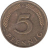  ФРГ. 5 пфеннигов 1995 год. (G) 