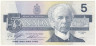  Бона. Канада 5 долларов 1986 год. Сэр Уилфрид Лорье. (VF) 