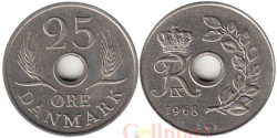 Дания. 25 эре 1968 год.