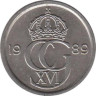  Швеция. 10 эре 1989 год. 