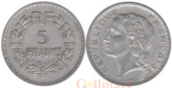 Франция. 5 франков 1945 год. (алюминий)