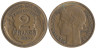  Франция. 2 франка 1933 год. Тип Морлон. Марианна. 