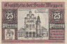  Бона. Германия. Меппен 25 пфеннигов 1921 год. Нотгельд. (XF) 