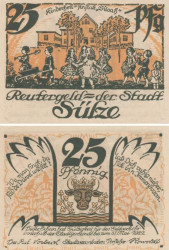 Бона. Германия. Бад-Зюльце 25 пфеннигов 1922 год. Нотгельд. (XF)