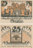  Бона. Германия. Бад-Зюльце 25 пфеннигов 1922 год. Нотгельд. (XF) 