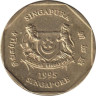  Сингапур. 1 доллар 1995 год. Барвинок. 