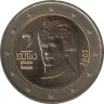  Австрия. 2 евро 2002 год. Берта фон Зутнер. 