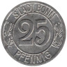  Германия. Бонн. 25 пфеннигов 1920 год. Бетховен. Нотгельд. 
