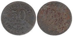 Германия. Туттлинген. 50 пфеннигов 1918 год. Нотгельд.