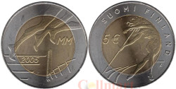Финляндия. 5 евро 2005 год. 10-й чемпионат мира по лёгкой атлетике.
