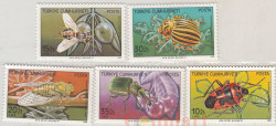 Набор марок. Турция. Вредные насекомые, 1983. 5 марок.