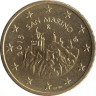  Сан-Марино. 50 евроцентов 2015 год. Три башни Сан-Марино. (BU) 