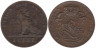  Бельгия. 1 сантим 1907 год. Лев. DES BELGES 