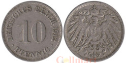 Германская империя. 10 пфеннигов 1912 год. (D)