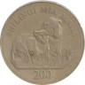  Танзания. 200 шиллингов 1998 год. Львы. 