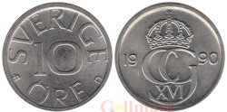 Швеция. 10 эре 1990 год.