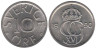  Швеция. 10 эре 1990 год. 