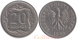 Польша. 20 грошей 1996 год. Герб.