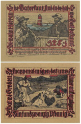 Бона. Германия. Прис-Фридрихсорт 25 пфеннигов 1922 год. Нотгельд. (XF)