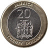  Ямайка. 20 долларов 2001 год. Маркус Гарви - национальный герой. 