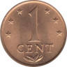  Нидерландские Антильские острова. 1 цент 1978 год. Герб. 