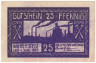  Бона. Германия. Нахтерштедт 25 пфеннигов 1921 год. Нотгельд. (VF) 