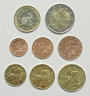  Хорватия. Набор монет евро 2023 год. 1 выпуск евро монет Хорватии. (8 штук) 