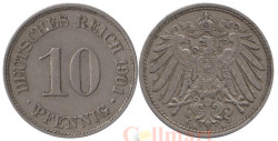 Германская империя. 10 пфеннигов 1901 год. (A)