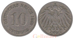Германская империя. 10 пфеннигов 1892 год. (A)
