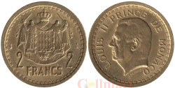 Монако. 2 франка 1945 год. Луи II.