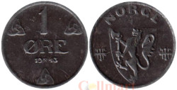 Норвегия. 1 эре 1943 год. Геральдический щит.