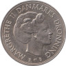  Дания. 1 крона 1986 год. Королева Маргрете II. 