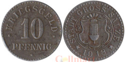 Германия. Гросс Зальц 10 пфеннигов 1918 год. Нотгельд.