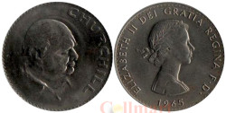 Великобритания. 1 крона 1965 год. Cэр Уинстон Черчилль.