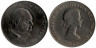  Великобритания. 1 крона 1965 год. Cэр Уинстон Черчилль. 