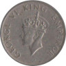  Индия (Британская). 1/4 рупии 1947 год. Тигр. (♦ - Бомбей) 