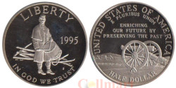 США. 1/2 доллара (50 центов) 1995 год. Сражения гражданской войны.