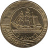  Польша. 2 злотых 2005 год. Парусное судно на 2 и 5 злотых 1936 года. 