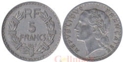 Франция. 5 франков 1947 год. (алюминий)