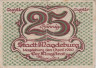  Бона. Германия. Магдебург 25 пфеннигов 1920 год. Нотгельд. (F+) 