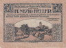  Бона. Австрия. Вартберг-ан-дер-Кремс 50 геллеров 1921 год. Нотгельд. (F) 