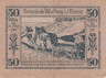  Бона. Австрия. Вартберг-ан-дер-Кремс 50 геллеров 1921 год. Нотгельд. (F) 