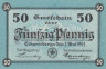  Бона. Германия. Эккартсберга 50 пфеннигов 1921 год. Нотгельд. (XF) 