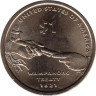  США. 1 доллар Сакагавея 2011 год. Договор с Вампаноагами. (D) 