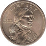  США. 1 доллар Сакагавея 2011 год. Договор с Вампаноагами. (D) 